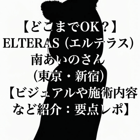 【どこまでOK？】ELTERAS (エルテラス) 南あいのさん（東京・新宿）【ビジュアルや施術内容など紹介：要点レポ】